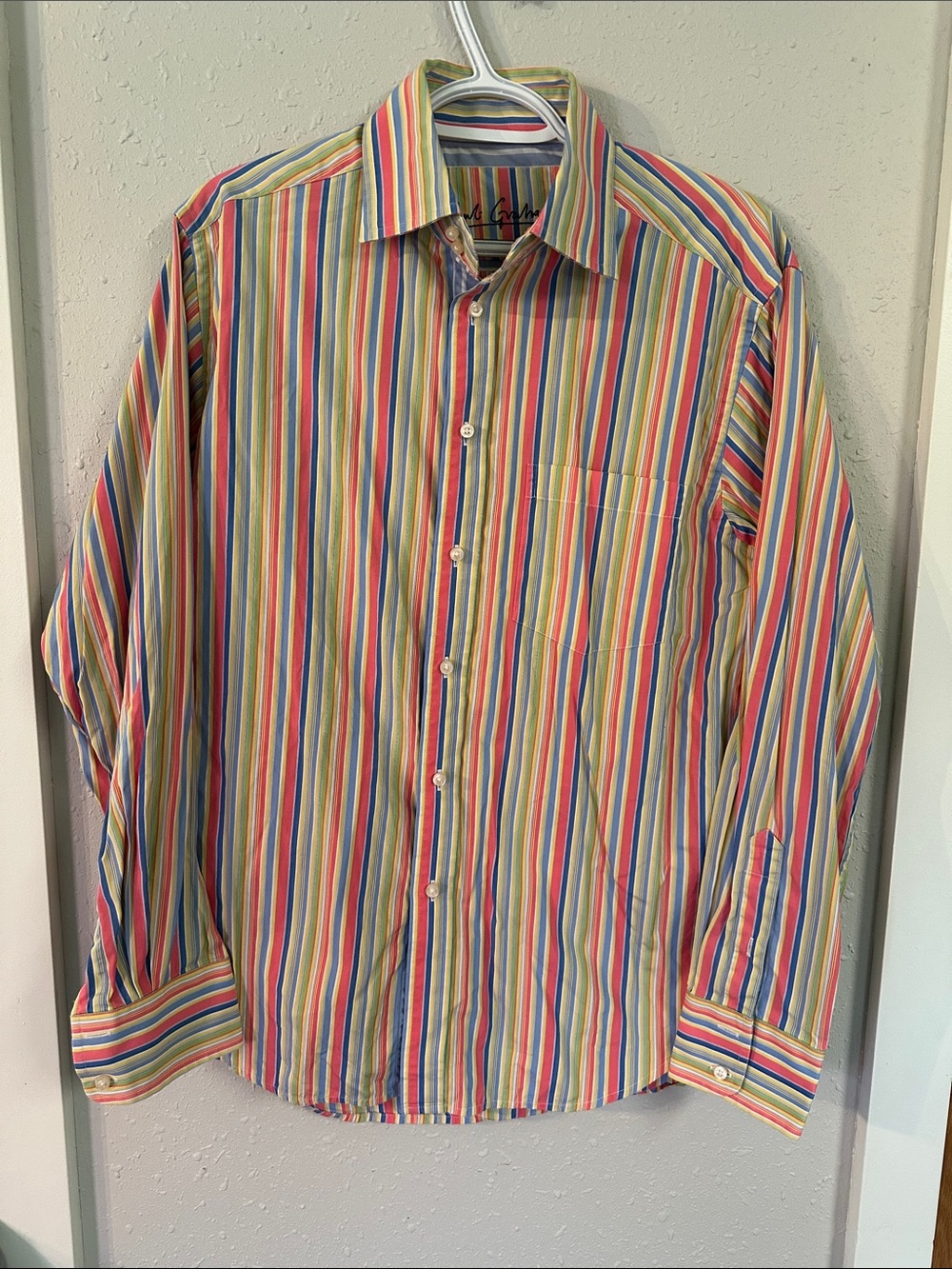 Multicolor Stripe Button-Down Shirt - Classic Fit